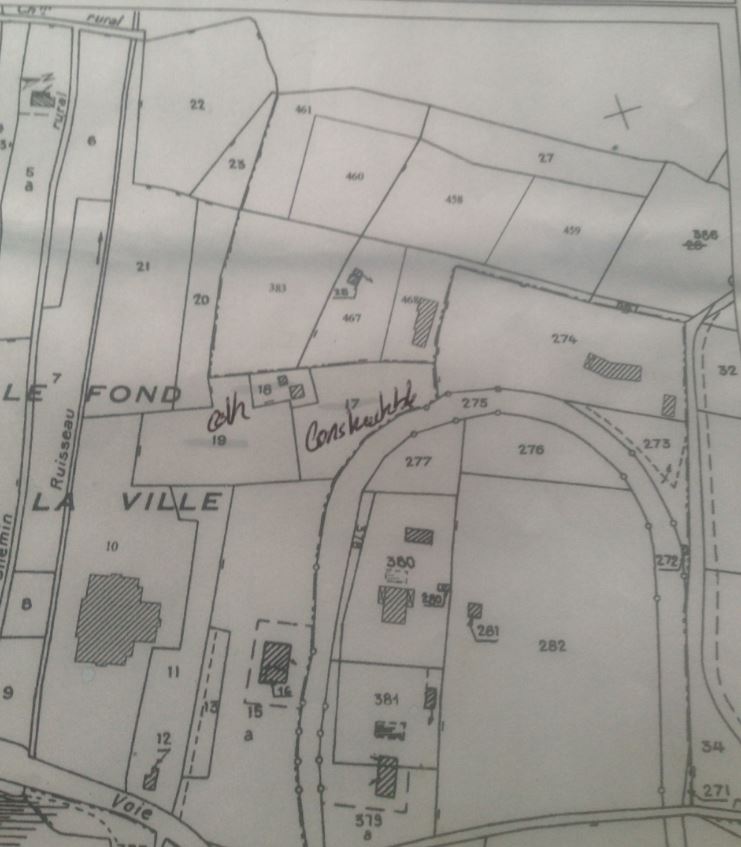 Cadastrale map no co-ordinates