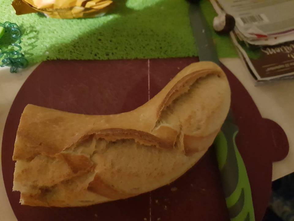 Strange shaped baguette