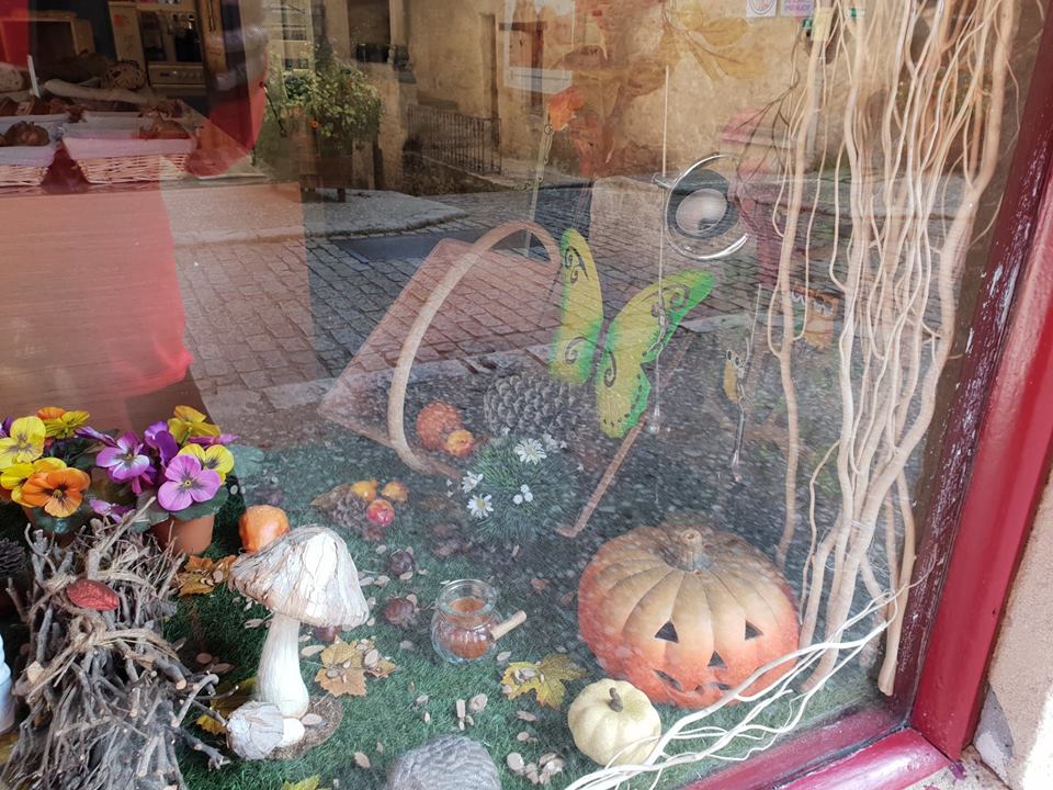 Cute pumpkin display