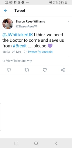 Message to The Doctor