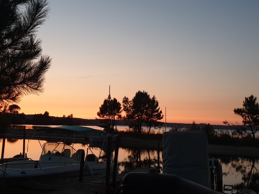 Sunset over Biscarrosse