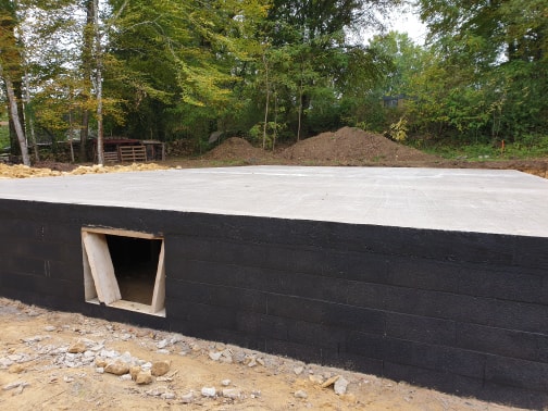 Termite protected slab