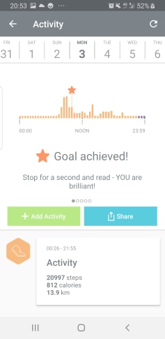 BellaBeat 20k steps