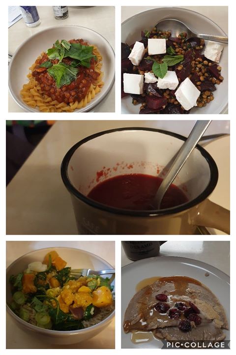 Collage of food