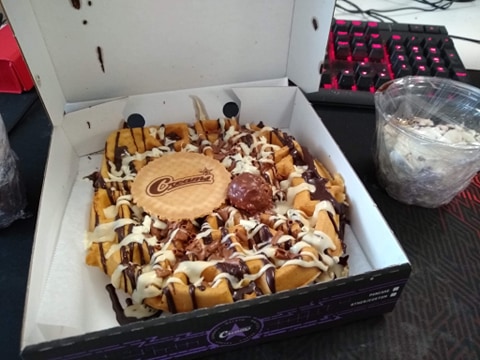 Creams waffle